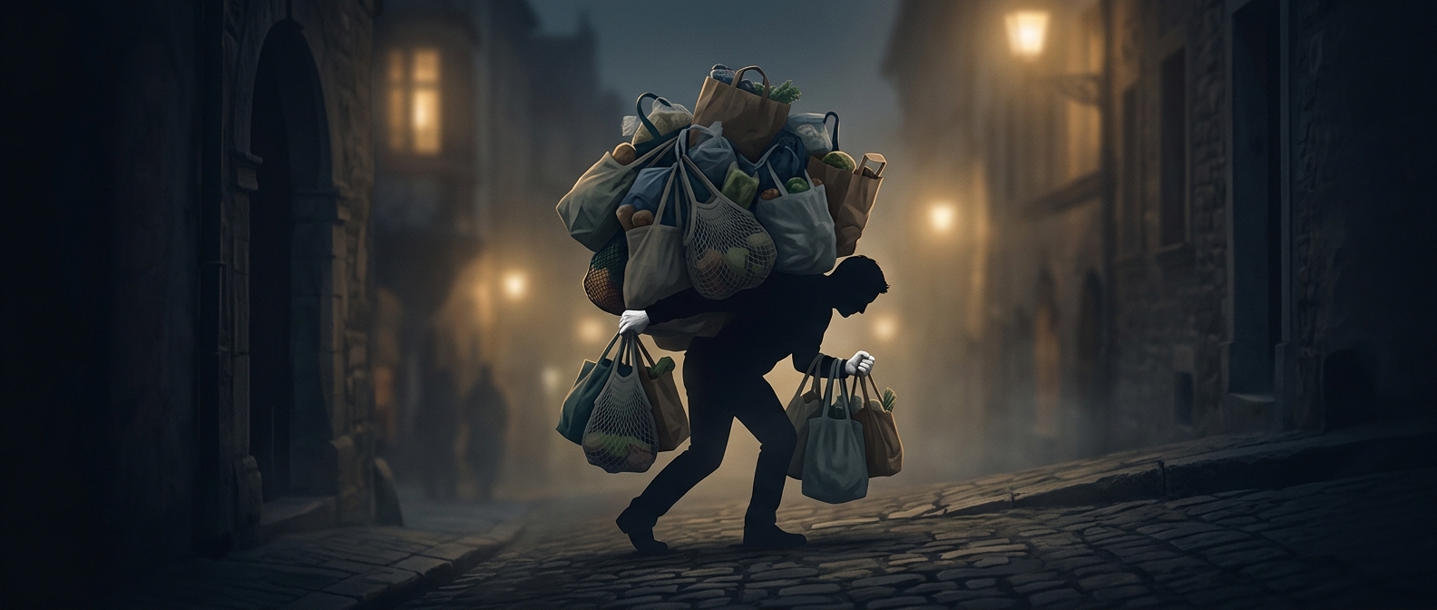 Why you carry every grocery bag at once