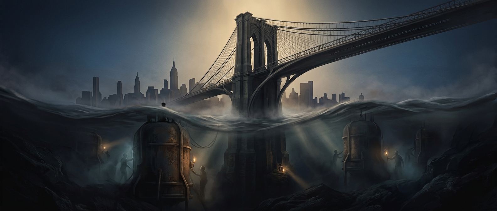 The bridge built beneath a river at enormous human cost