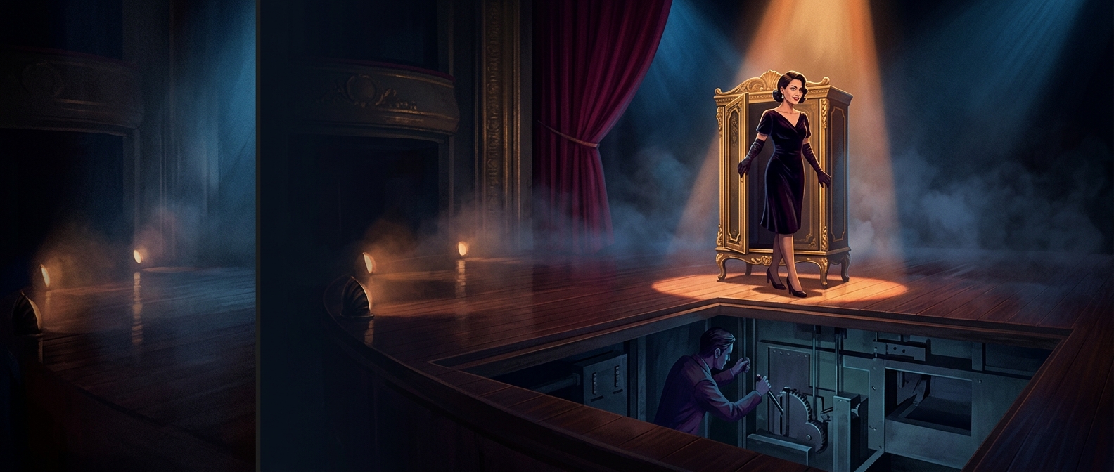 Magic shows relying on hidden compartments