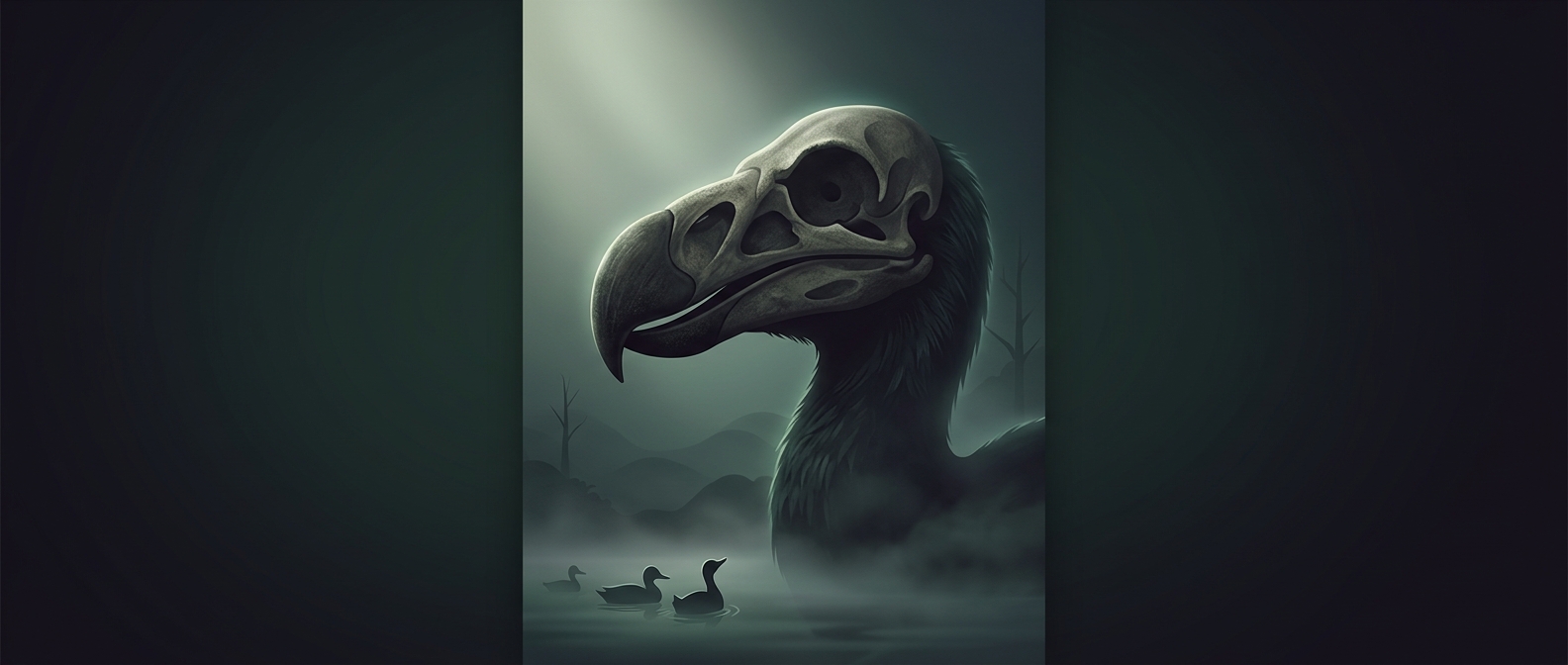 The duck with a skull built for intimidation