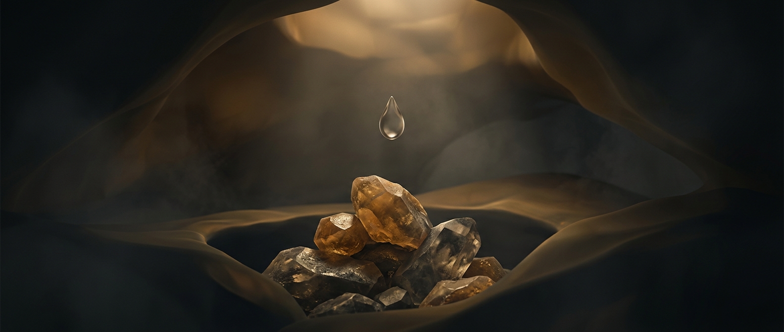 Biliary gallstones form as solid cholesterol rocks