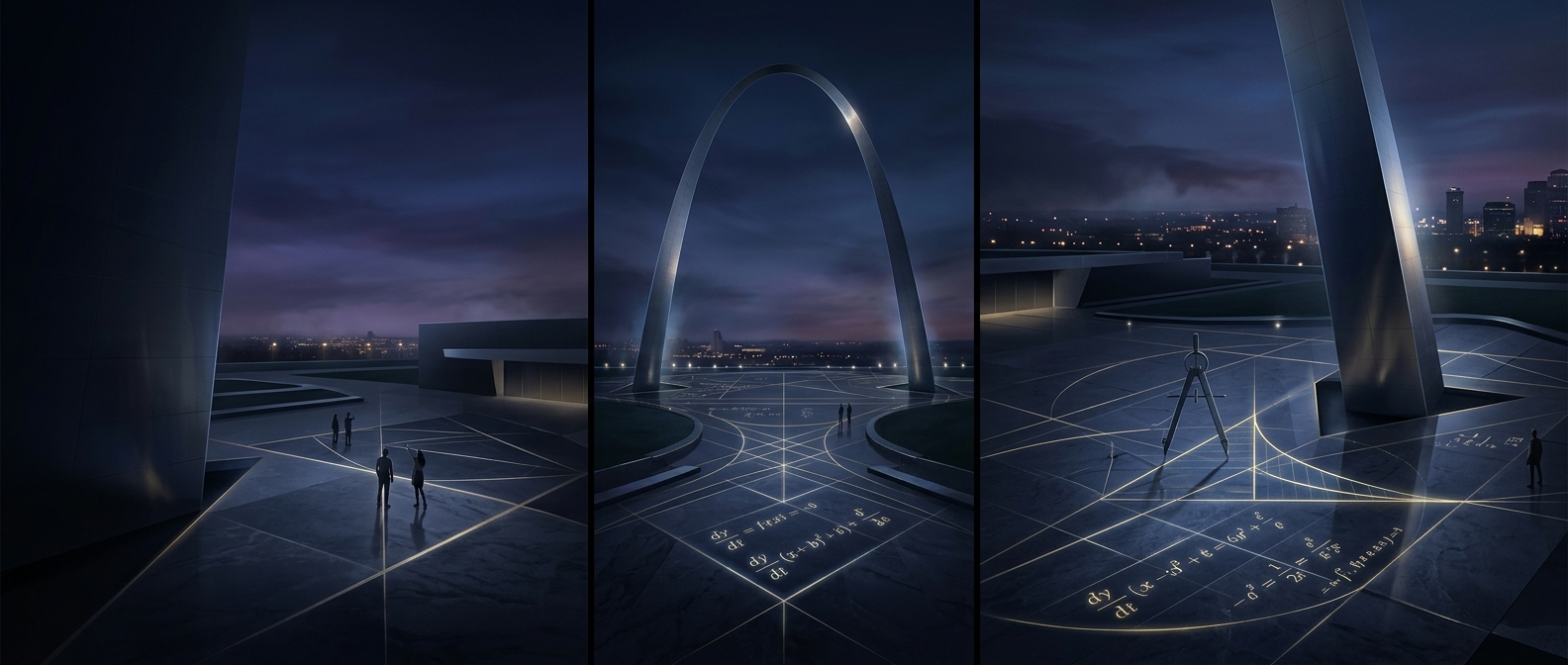 Gateway Arch required exact mathematical precision