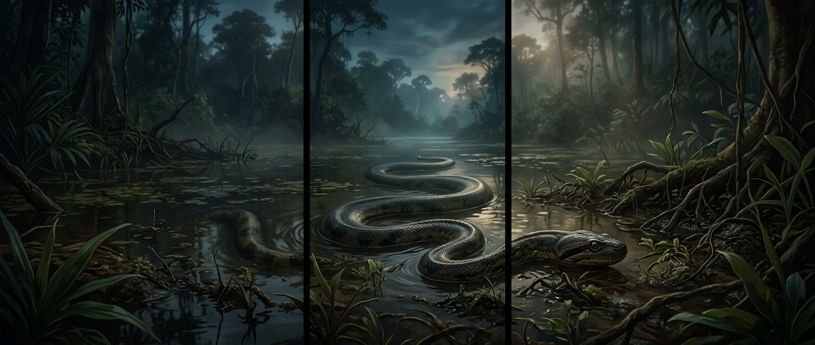 Why muddy shallows are dangerous around anacondas