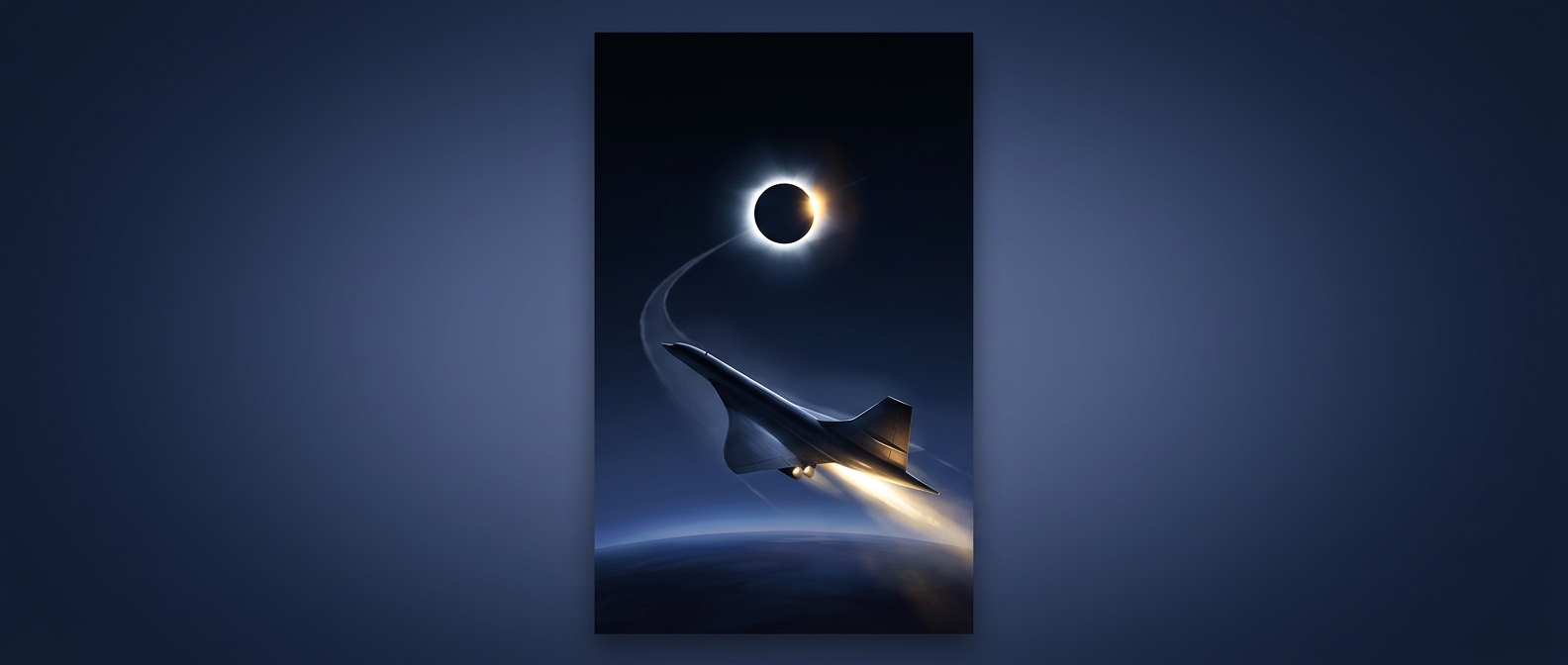 A Concorde jet chased an eclipse for 74 minutes