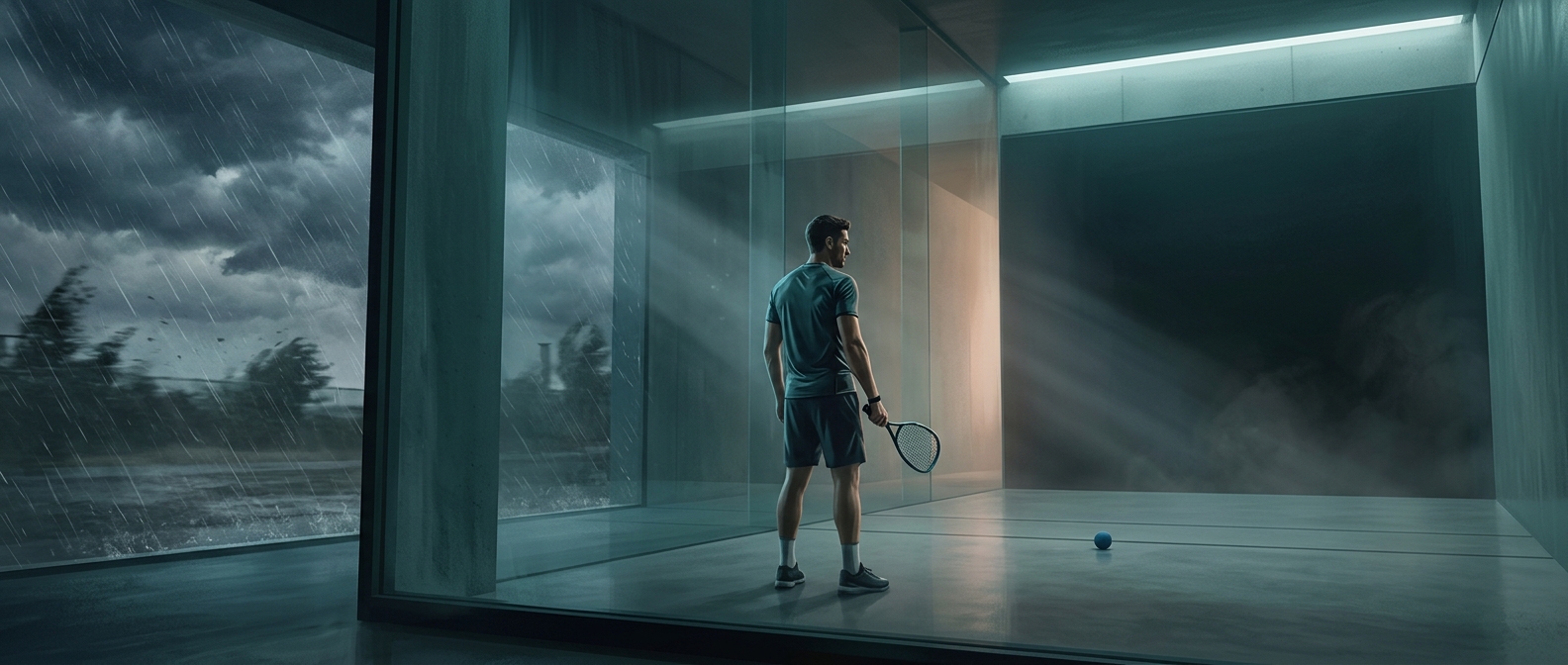 Racquetball was invented to escape the rain