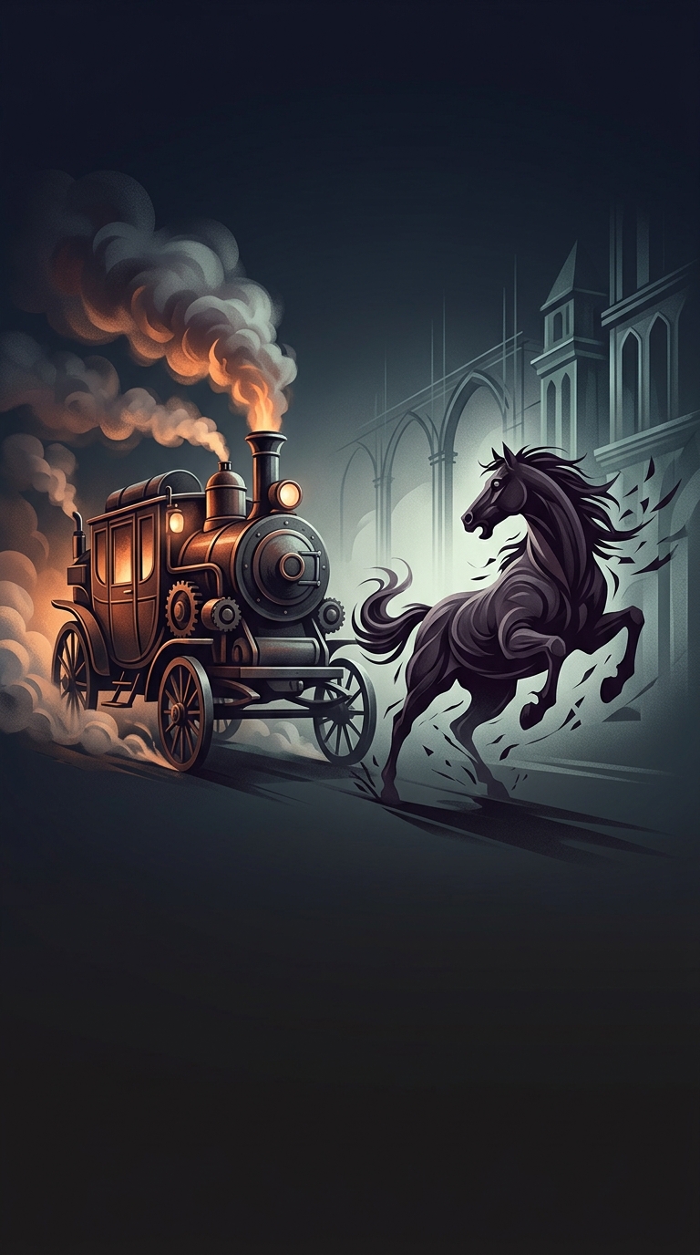 Richard Dudgeon invented a steam-powered carriage in 1855 that could carry ten people at fourteen miles per hour, but New York City authorities banned it because it was too loud and terrified the horses.