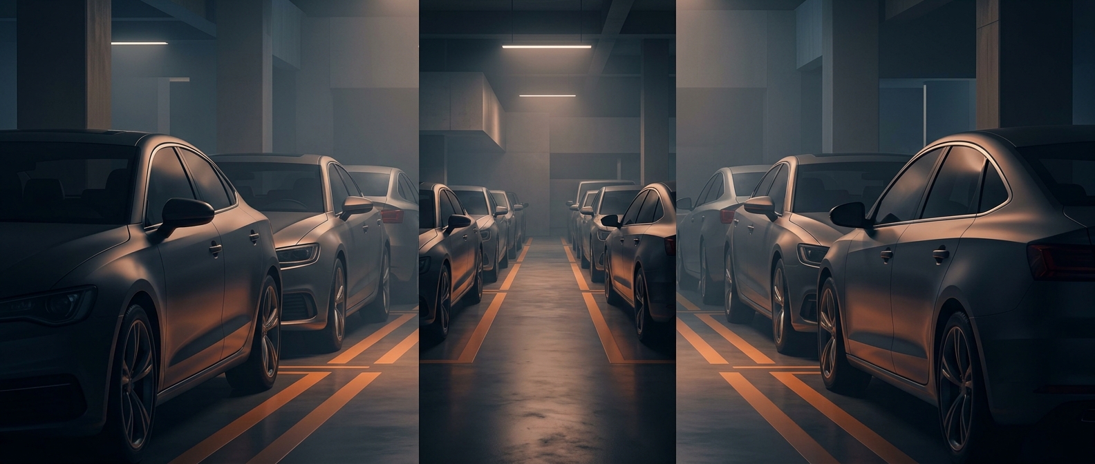 Парковочные места становятся уже, чтобы вместить больше машин