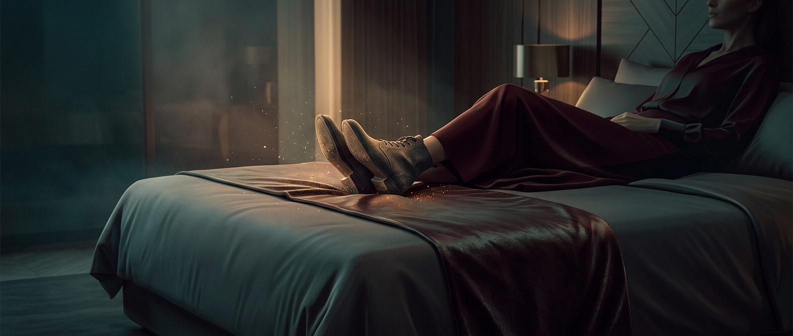 Why hotel beds have that fabric strip