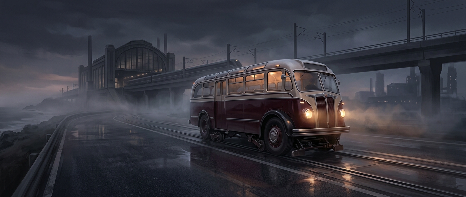 The bus that could switch from roads to rails