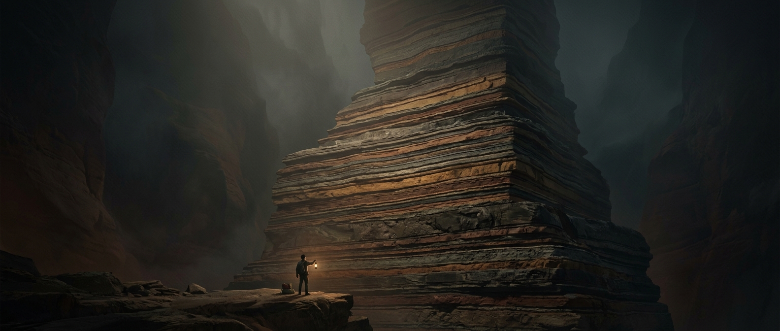 Sedimentary rocks are basically geological stacks