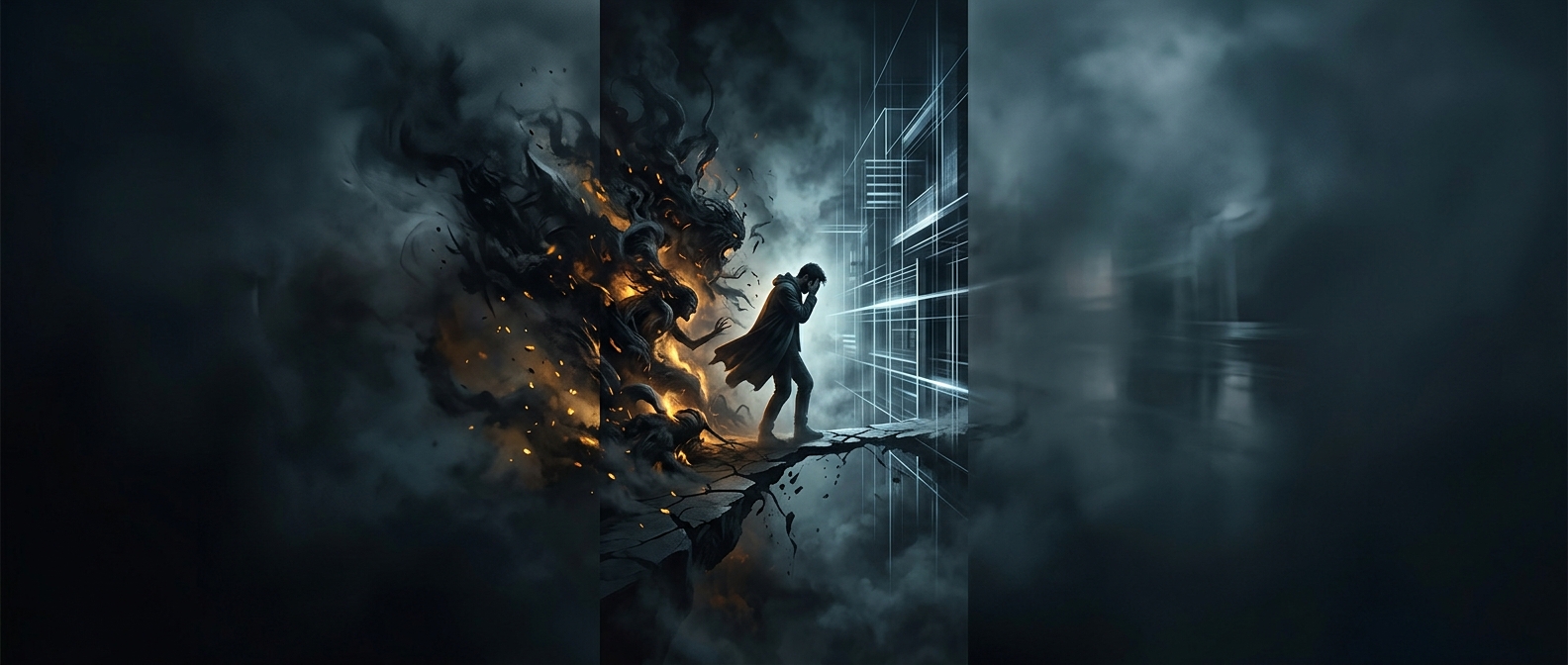 Balancing primal urges and strict rules causes panic