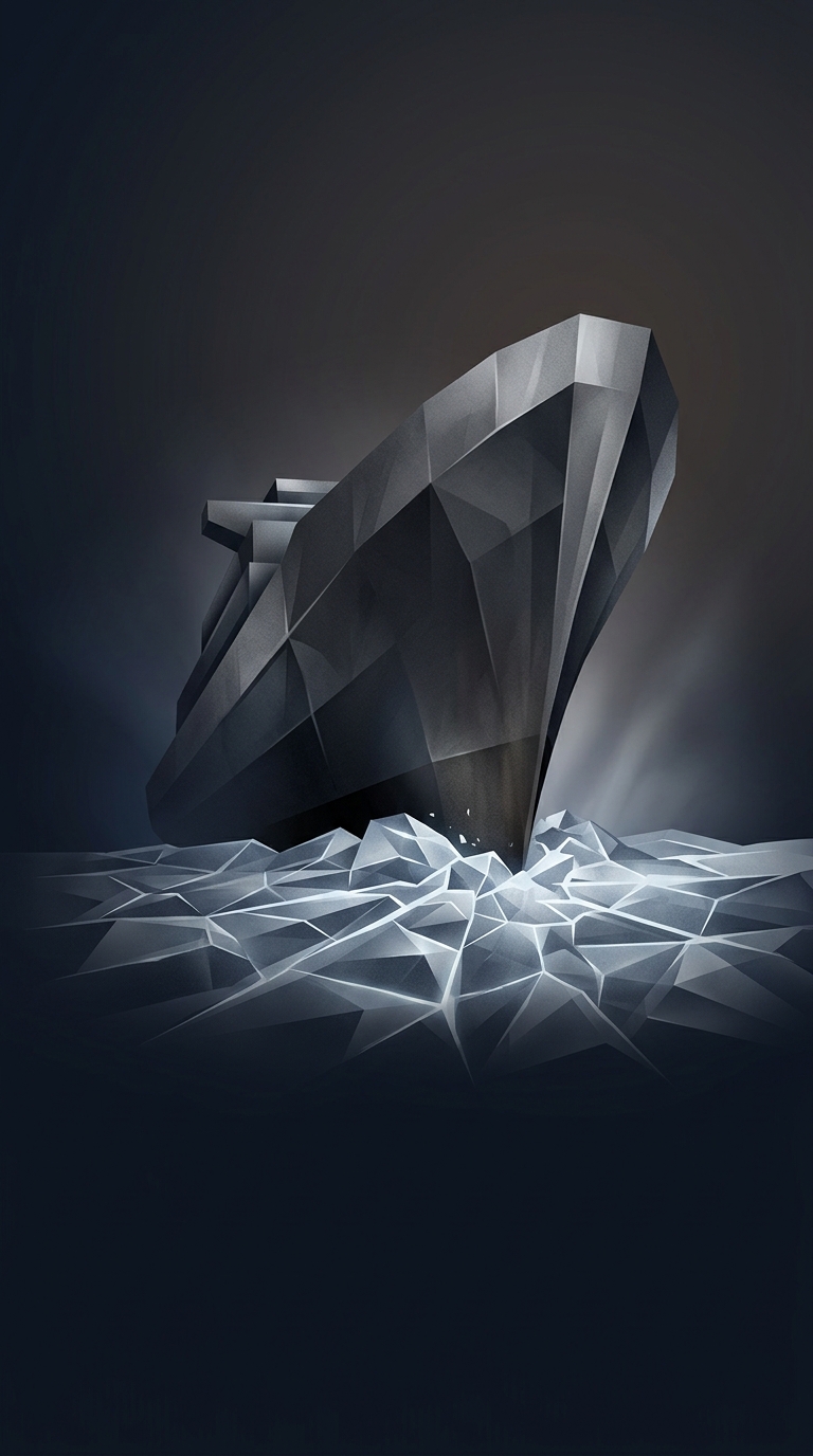 Icebreakers are specialized ships with massively reinforced hulls that do not simply push through frozen ocean sheets, but actually ride up onto the ice and crush it using their own immense weight.