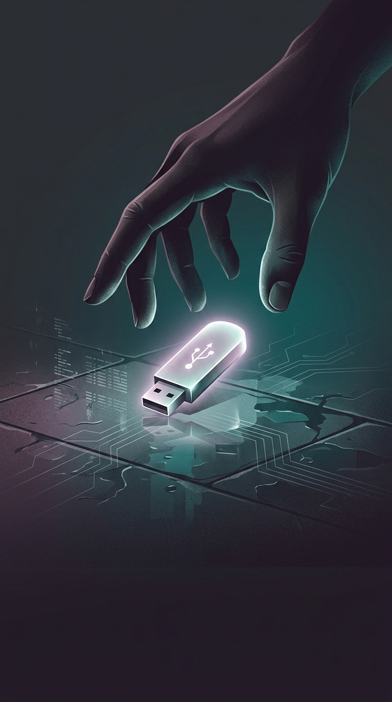 Why do corporate security teams constantly warn employees about finding random, free USB drives in the parking lot?