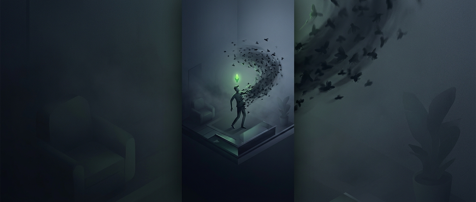 In The Sims, dirty dishes can summon deadly flies