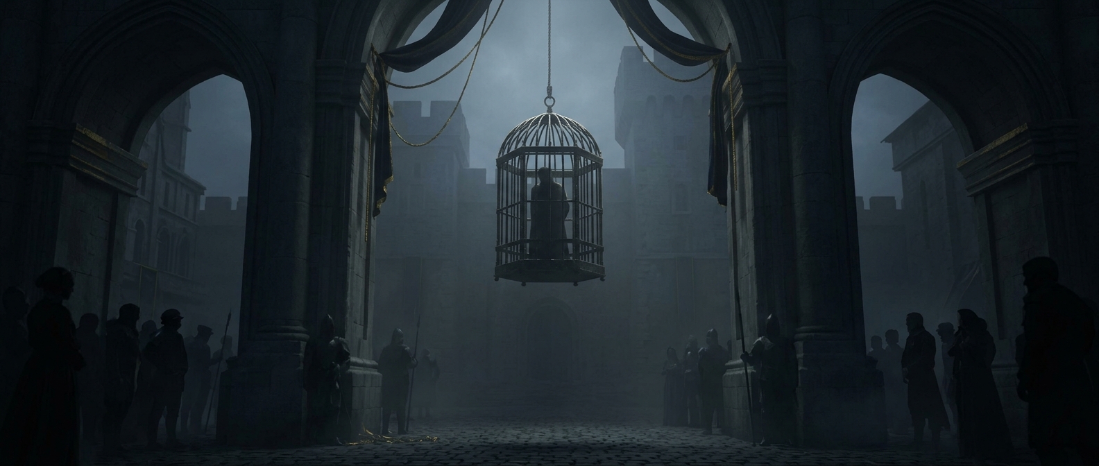 The financier whose corpse hung in an iron cage