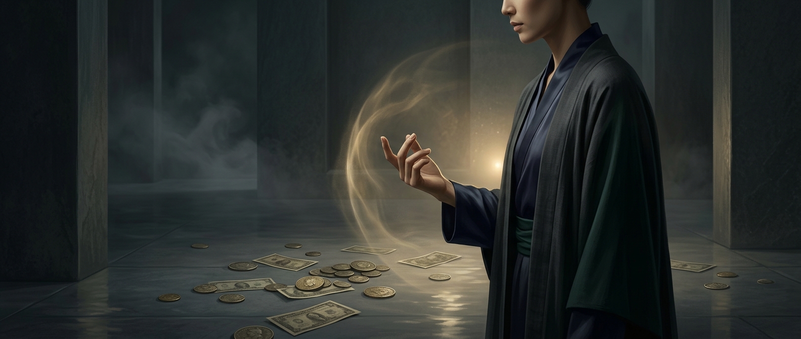Refusing to ever touch coins or banknotes