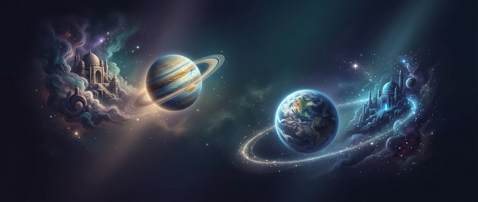 Mutual reception happens when two planets sit in each others ruling signs and essentially trade cosmic apartments