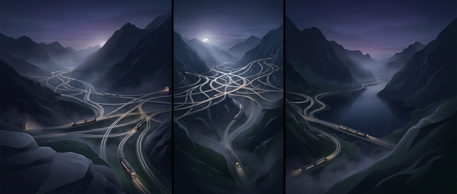 The country where trains reach mountain cabins