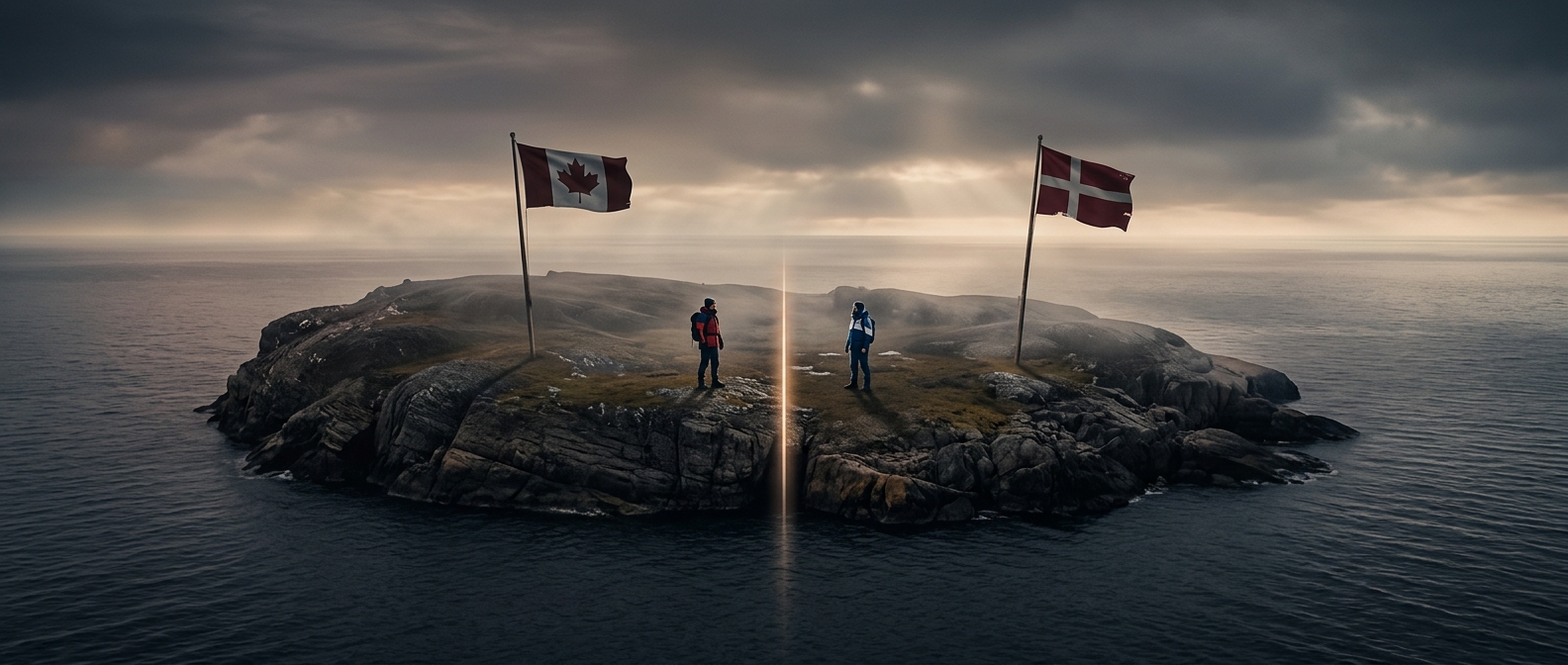 The tiny island where Canada and Denmark share a border