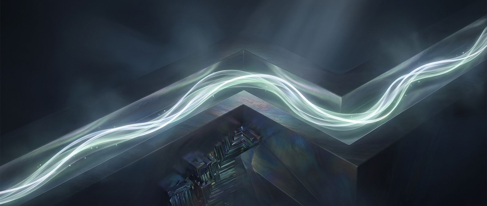 The material that sends light around sharp corners