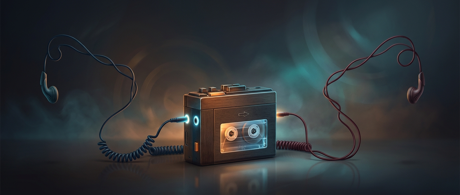 Первый Walkman позволял двум людям слушать одну музыку