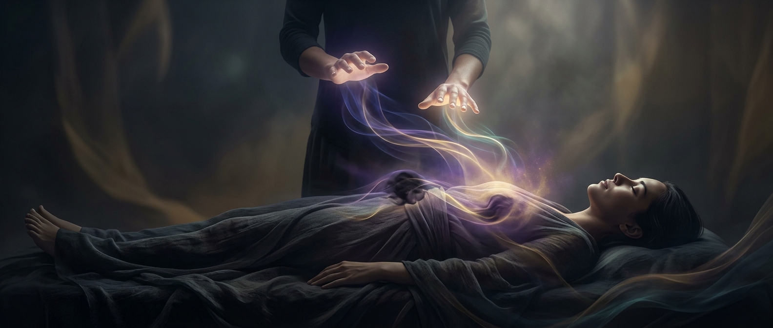 Hovering hands over bodies cures invisible ails