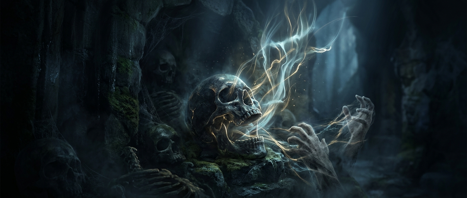 Chilling legend of the screaming skulls that curse anyone who tries to move them