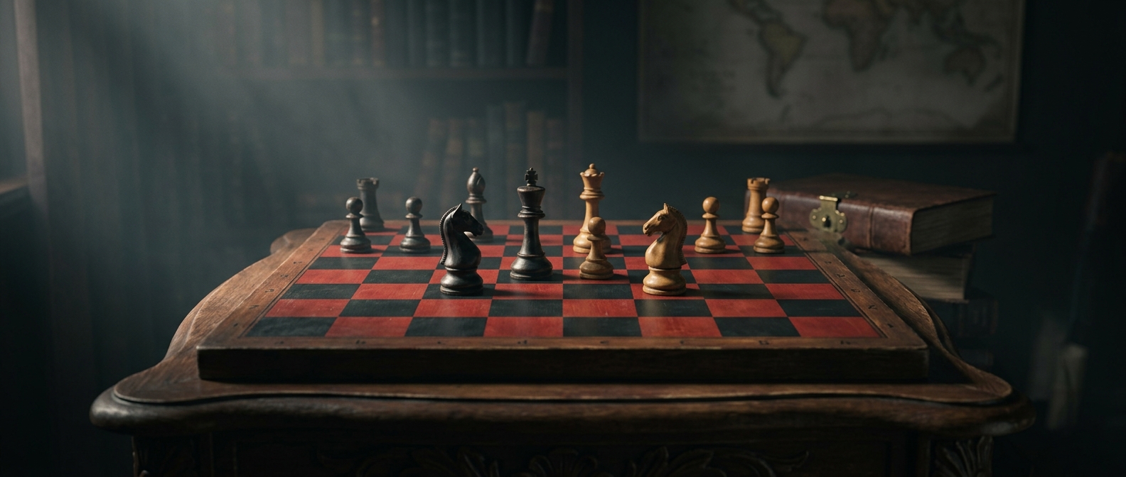 Chess boards were once red and black
