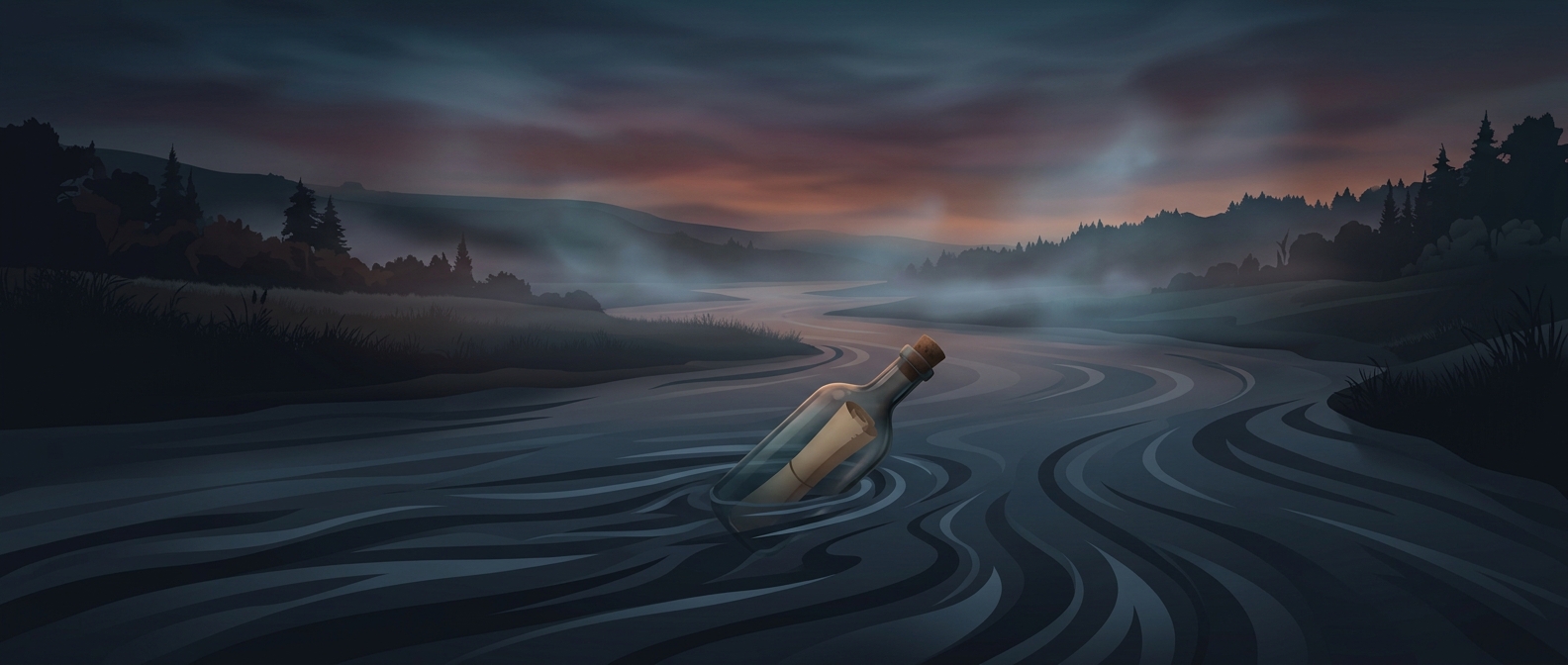 Messages in bottles relied entirely on river currents