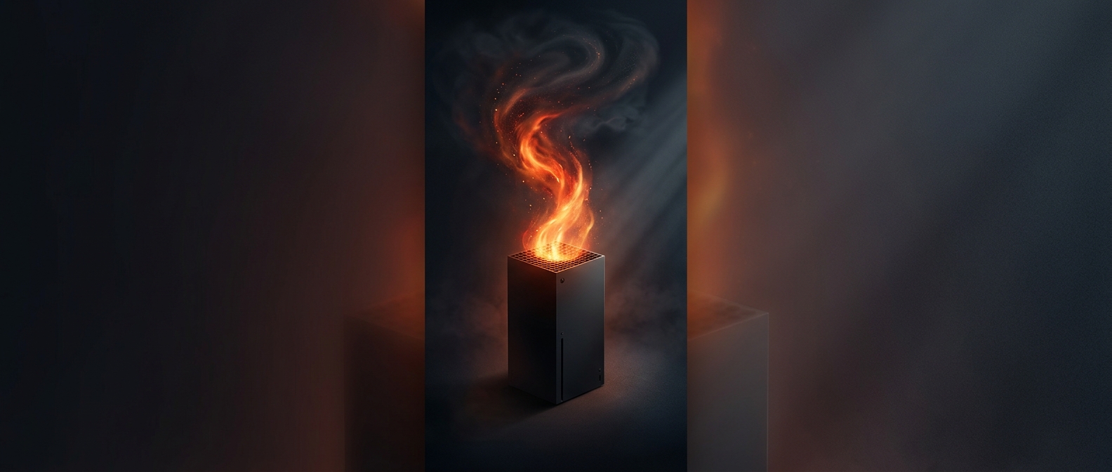 Xbox Series X exhausts blistering heat through the top