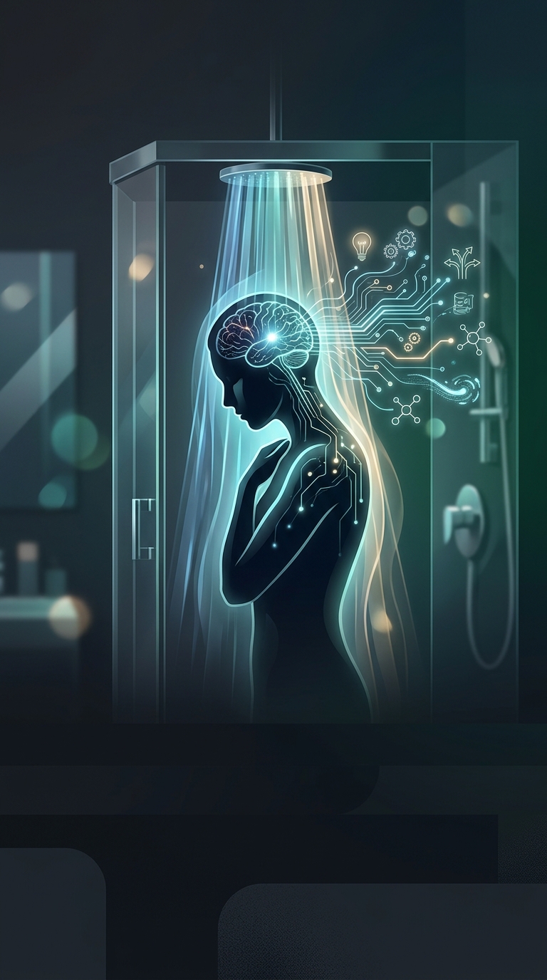 Why do brilliant life epiphanies and creative solutions almost always hit you while you are taking a warm shower?