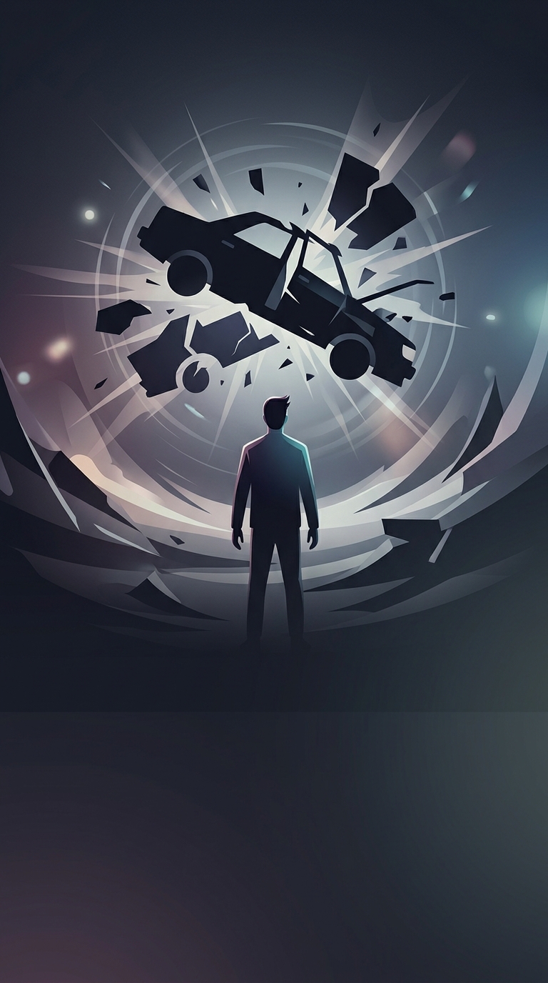 Why do terrifying events, like a sudden car crash, seem to happen in incredibly slow motion?