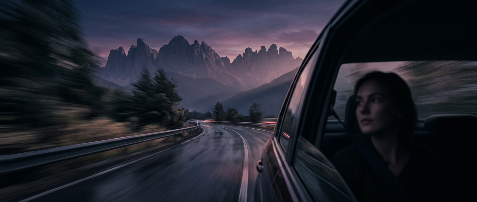 Why nearby trees blur while distant mountains stand still