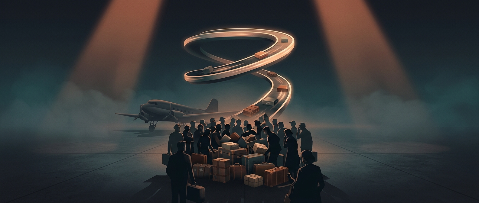 Why airports replaced the tarmac baggage scramble