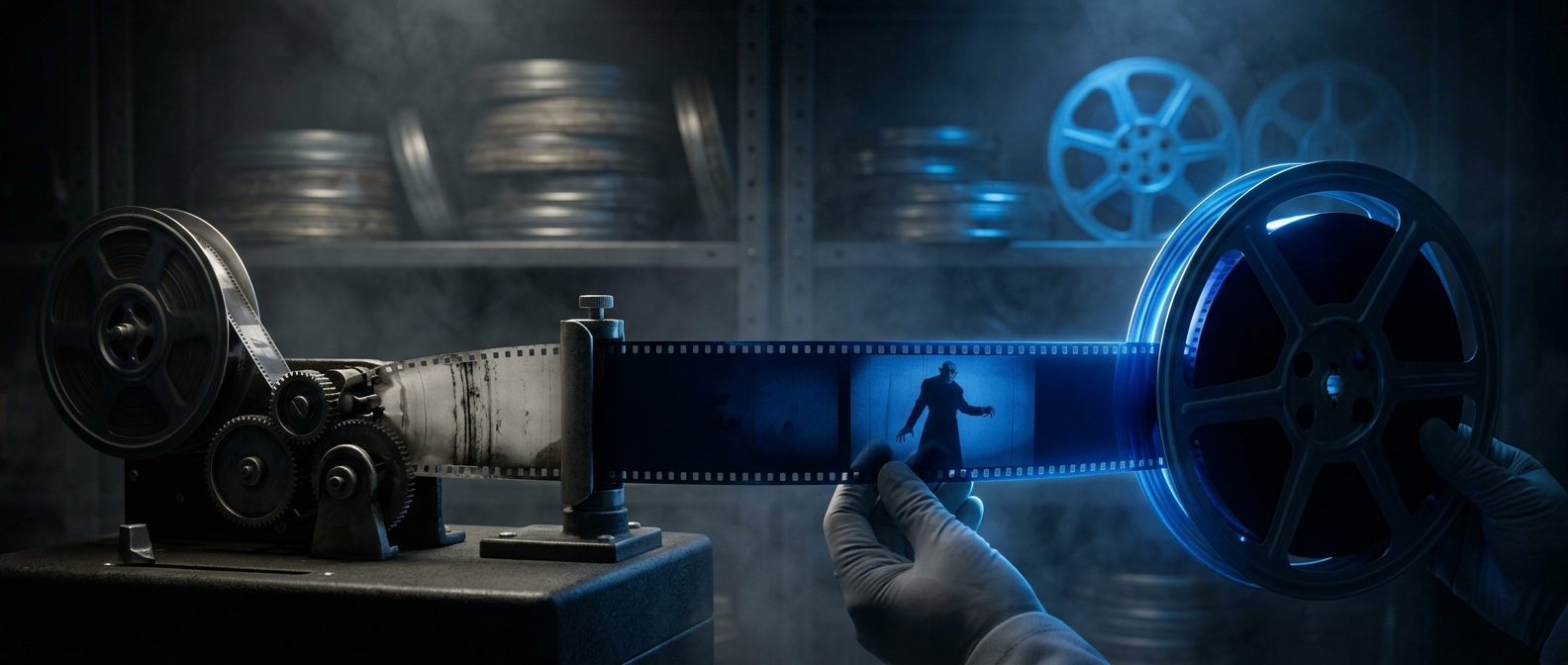 Nosferatu's night scenes were tinted blue