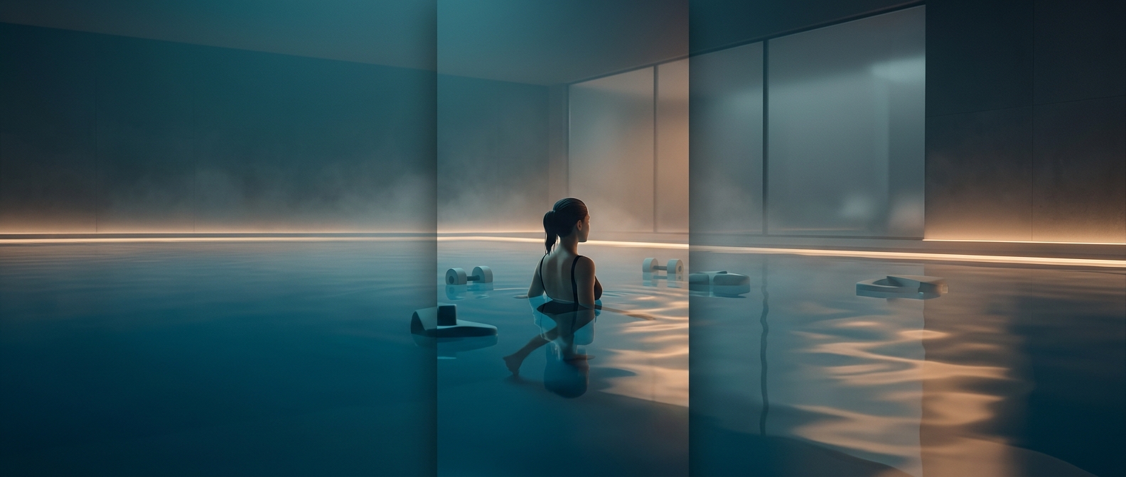 Water aerobics lets you exercise without overheating