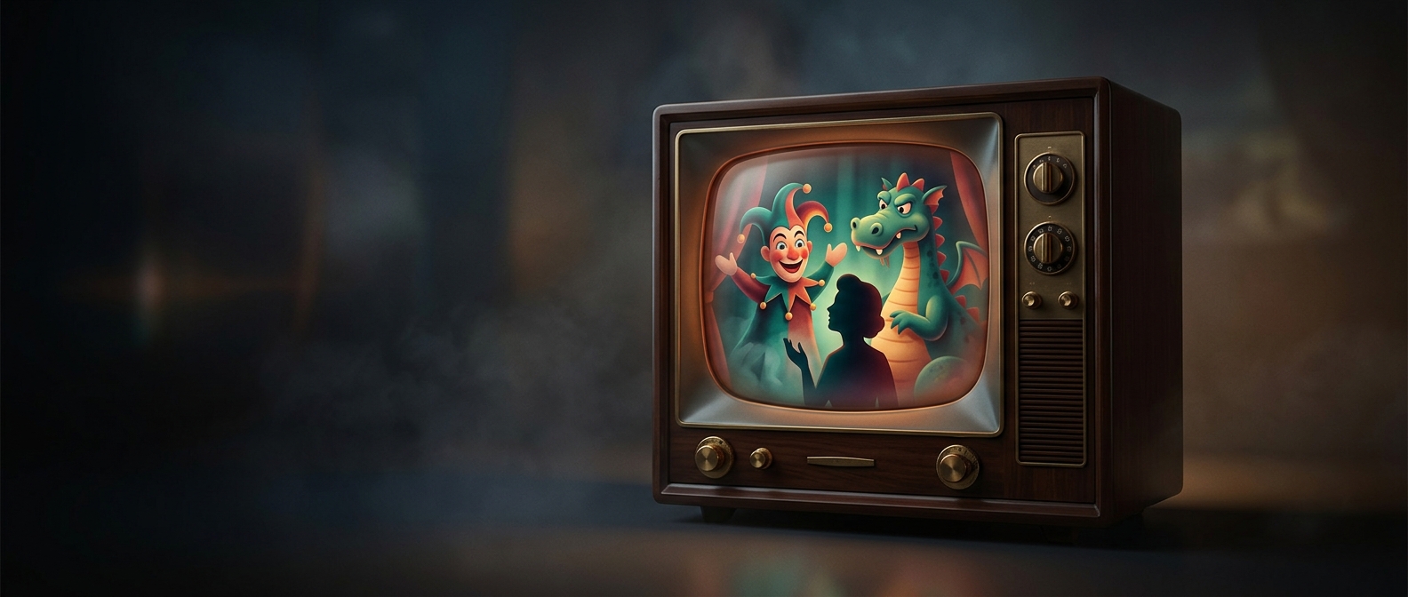 Color TV debuted with a puppet show