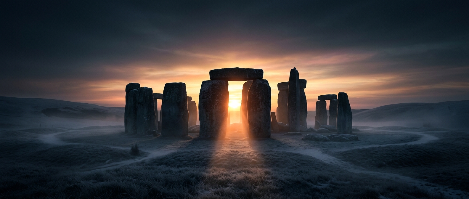 Stonehenge aligns perfectly with the winter solstice