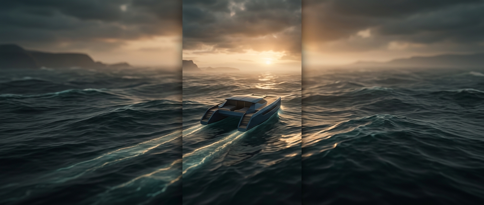 Catamarans feature two parallel hulls for stability