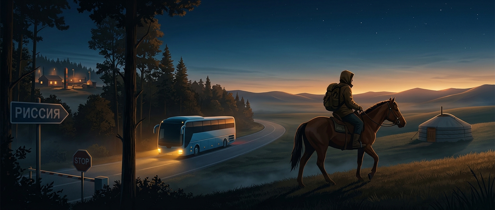 The traveler who crossed into Mongolia on horseback after missing a bus