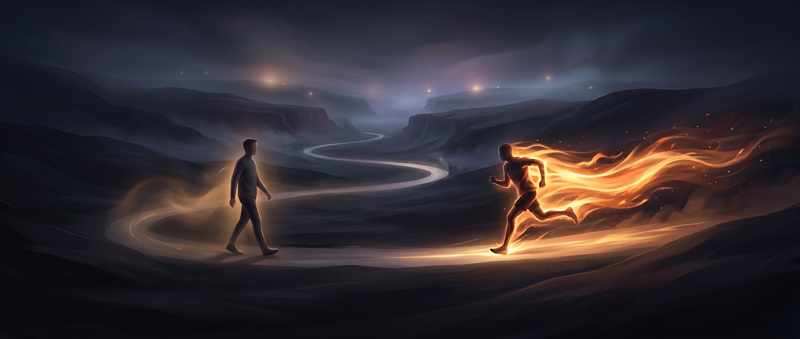 Running burns calories faster than walking