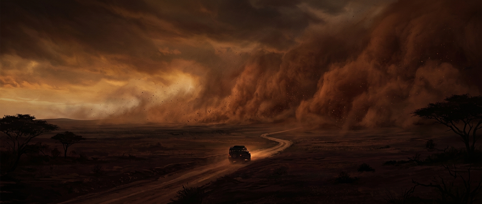 When African dust storms erase entire roads