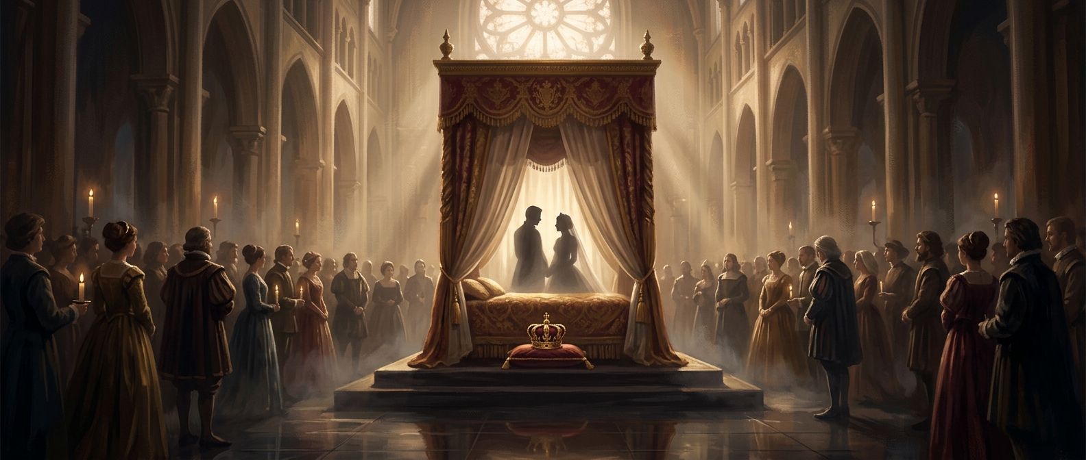 When weddings required an audience in the bedroom