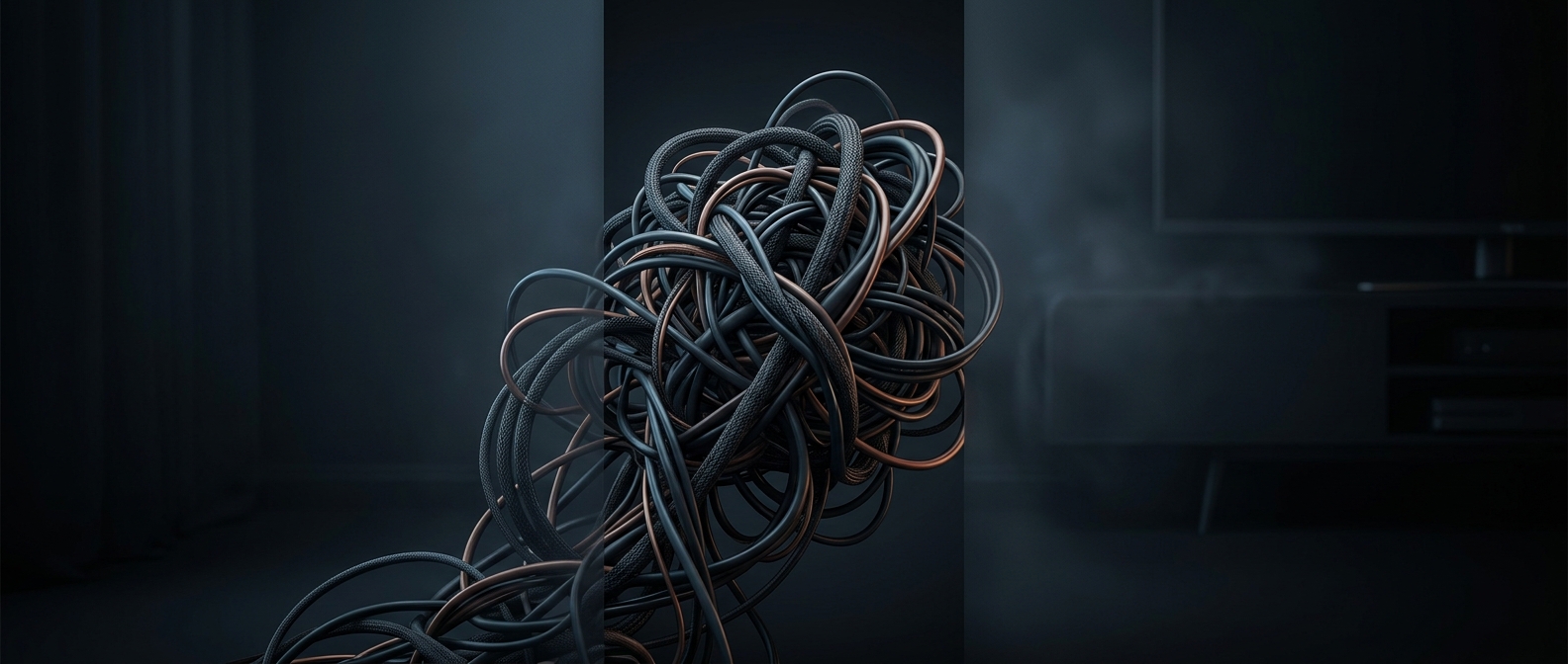 Why unsupervised cables always become knots