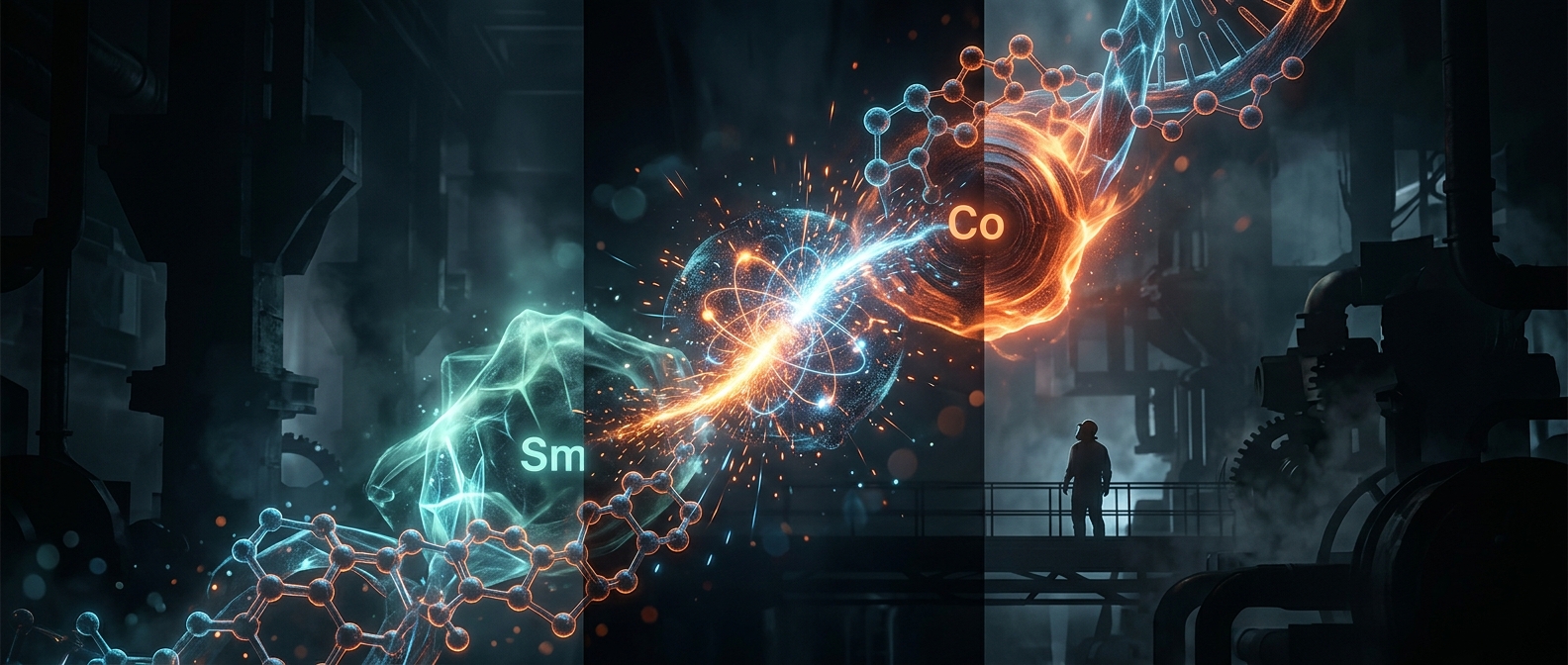 Samarium chemically binds with cobalt for industry