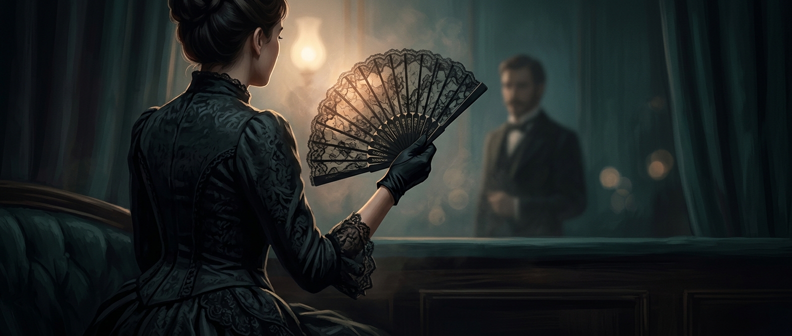 How Victorian women flirted with hand fans