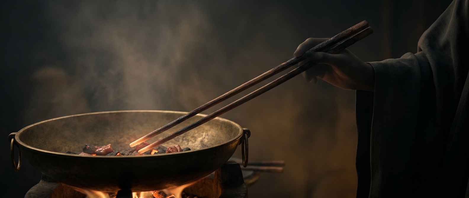 Chopsticks started out in the kitchen