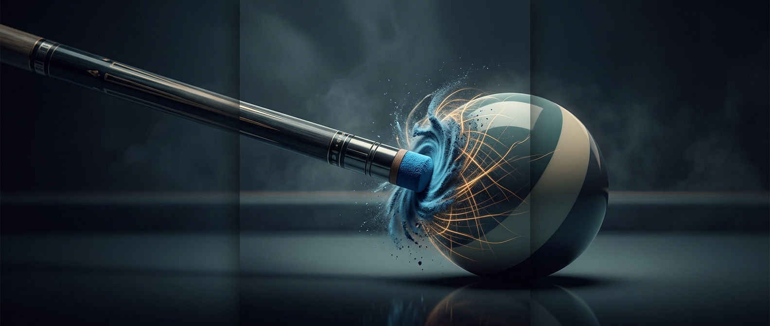 Pool chalk is designed to drastically increase cue friction