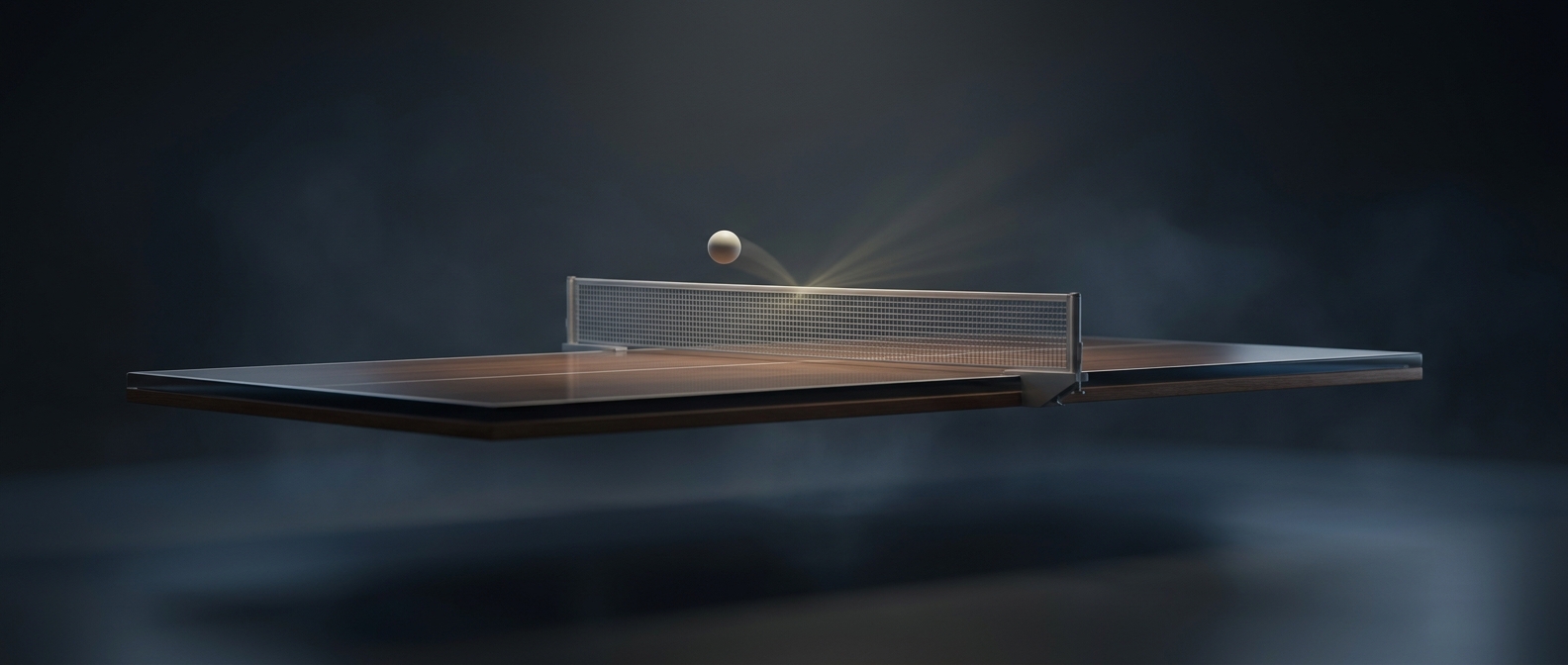 Standard table tennis nets sit exactly six inches high