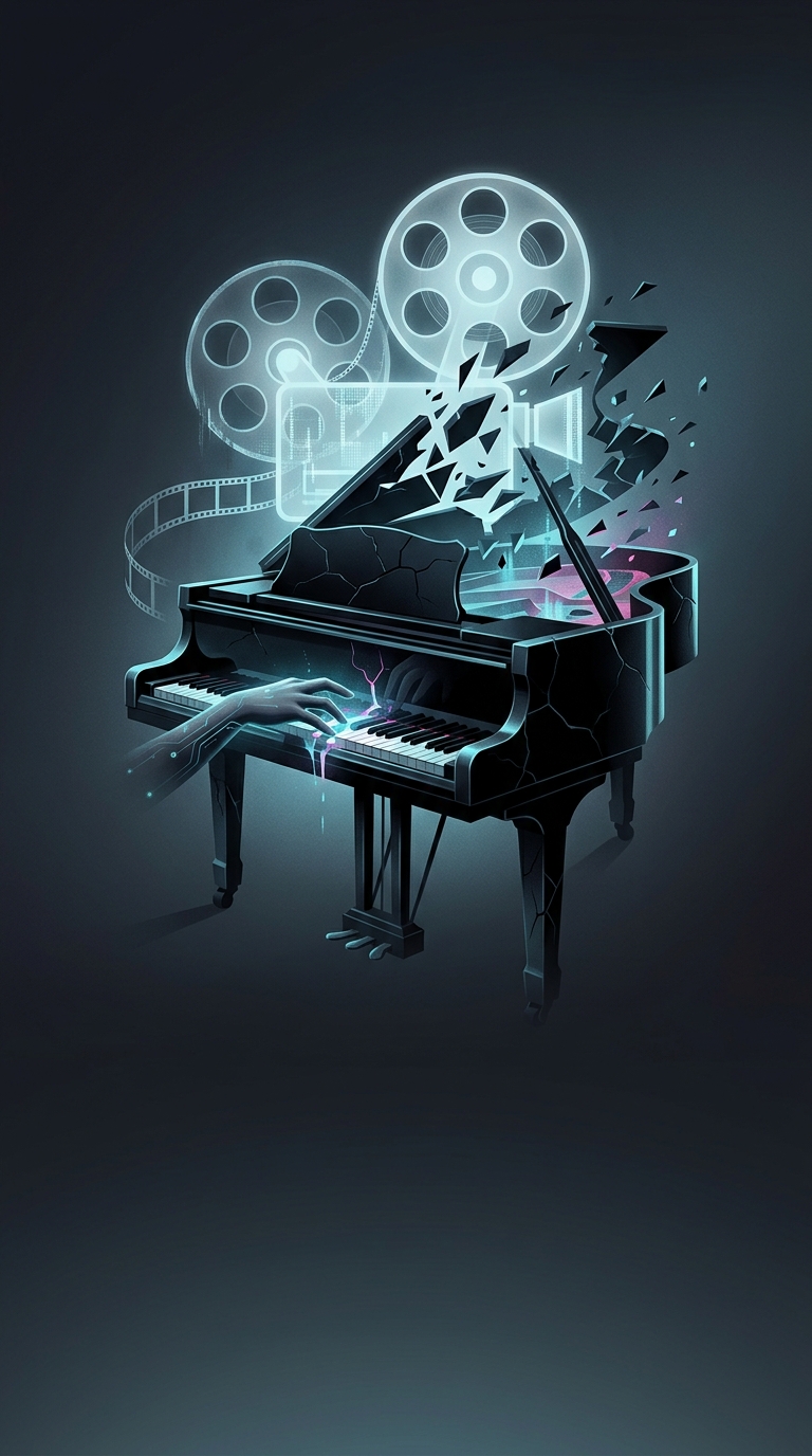 Why do modern movie trailers almost always feature a slow, creepy piano cover of an upbeat pop song?